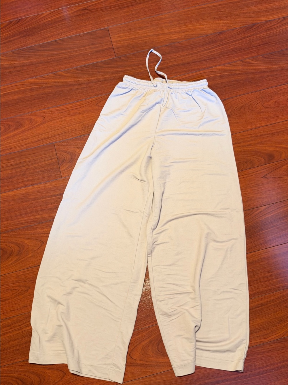Women's Tan Wide-Leg Linen Pants